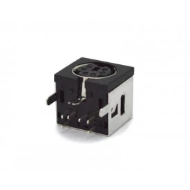 Conector Mini Din Fêmea PCI DS1093-03BN6-0 - 6 Pinos - Jiali