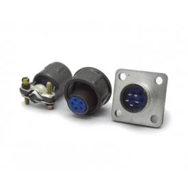 Conector Circular Macho e Fêmea DS1110-05-05 - 05 Vias - Connfly