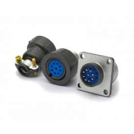 Conector Circular Macho e Fêmea DS1110-06-09 - 09 Vias - Connfly