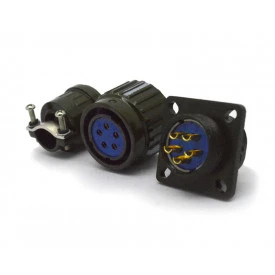 Conector Circular Macho e Fêmea DS1110-09-05 - 05 Vias - Connfly