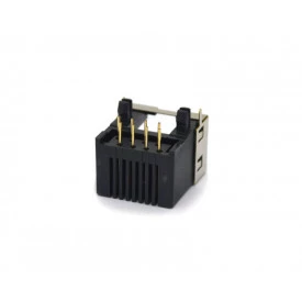 Conector Jack RJ45 DS1125-S80BP 8P8C 90º com 08 Vias - Connfly