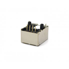 Conector Jack PCB 8P8C DS1126-S80BP com 8 Vias - Connfly