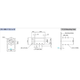 Jack J10 6,35mm Estéreo com 6 Terminais PCI - EPJ-BBB-P (12,5)