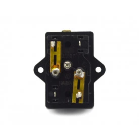 Tomada IEC com 2 Porta Fusível EX2550PT -  EXATRONIC