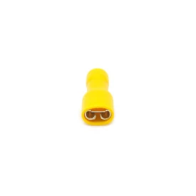 Terminal Faston Fêmea Isolado 12-10 AWG 2.6 a 6mm² Amarelo - FE1210-1TI - Eletro Service