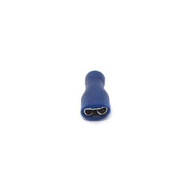 Terminal Faston Fêmea Totalmente Isolado em PVC 16-14 AWG 1.1 á 2.5mm² Azul - FE1614-41TI - Eletro Service