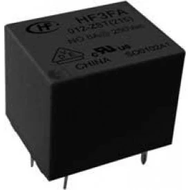 Relé para uso geral 12Vdc 10A SPDT 1 contato reversível HF3FA/012-ZSTF