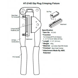 Alicate para Crimpar Conectores Dip-Plug - HT-214D