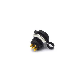 Conector Macho para Painel com Base Redonda 4 Vias - JA/P4P - Melro