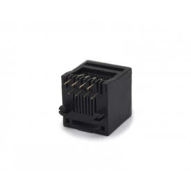 Conector Jack Modular PCI 8P8C Preto - 34664