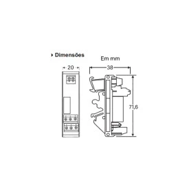Relé de Interface - Acoplador Rele JAR50 220V