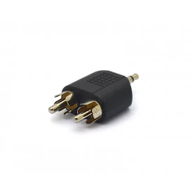 Adaptador Plug  Estéreo para Plug RCA Duplo - JD-W8015 - Jinda