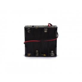 Suporte para 8 Pilhas AA com Rabicho de 15cm - JD15-6024A - Jinda