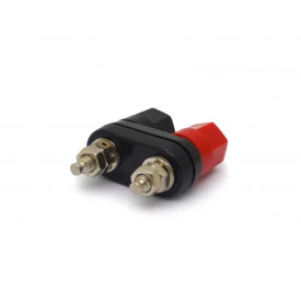 Borne Duplo 4mm Preto e Vermelho - JL14042 - Jiali
