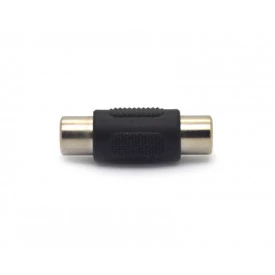 Adaptador Jack RCA para Jack RCA na Cor Preta - JL16068 - Jiali