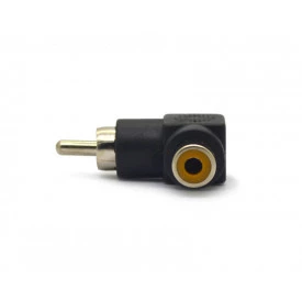 Adaptador Plug RCA para Jack RCA 90º - JL16069 - Jiali