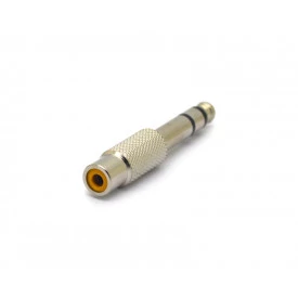 Plug P10 6,35mm Estéreo para Jack RCA em Nickel - JL16105