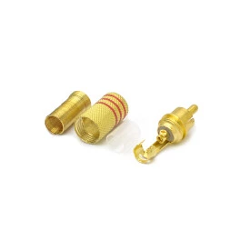 Plug RCA Dourado (Preto ou Vermelho) HGD-283 - JL17020 - Jiali