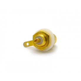 Jack RCA Chassis Dourado (Preto) - JL17074GB - Jiali