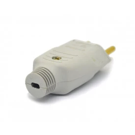 Plug Tomada 2P + T 10A/250V Cinza - 071E - Enerbras 