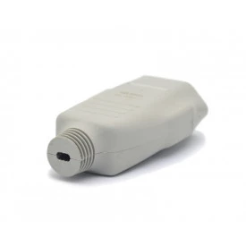 Tomada Móvel Cinza 2P+T 10A/250V - 077E - Enerbras