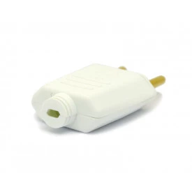 Plug Tomada 2P Branco 10A/250V - 003EB - Enerbras