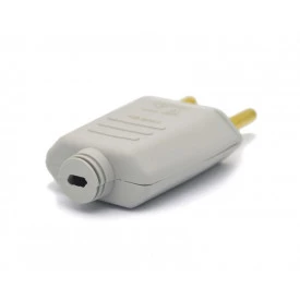 Plug Tomada 2P Cinza 10A/250V - 003E - Enerbras