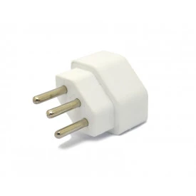 Adaptador 2P+T 10A/250V Branco - ADP2 - Margirius