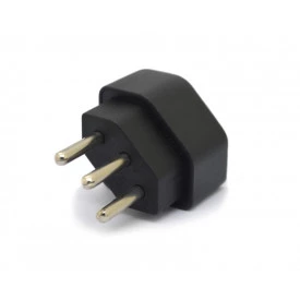 Adaptador 2P+T 10A/250V Preto - ADP2 - Margirius 