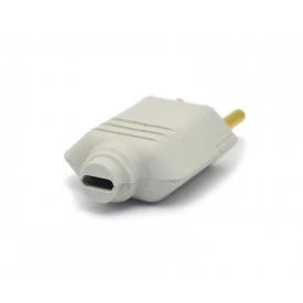 Plug Tomada 2P+T 10A/250V Cinza - PLD1-3 - Margirius