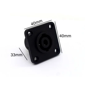 Conector SpeakOn Quadrado Fêmea para Painel 4 Vias - JL33050