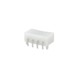 Conector Macho JS-1114-04WR 90° 5,08mm MATE-N-LOK Solda em Placa - 4 Vias