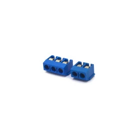 Conector Azul Multipolar KRE KF-301 Passo de 5,08mm - 2 a 3 Vias