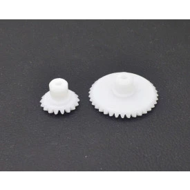 Kit com 2 Engrenagens com Pinhões 18 e 36 Dentes com Furo de 4mm - Embalagem com 2 unidades