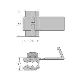 Conector de Derivação Vermelho (22AWG-18AWG) - KW-3N