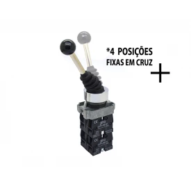 Chave Manipuladora 10(6)A 400V - 4 Posições Fixas - LAY5-PA14 - JNG