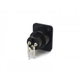 Conector XLR 90° Fêmea 3 Vias PCI para Painel - LS-1029