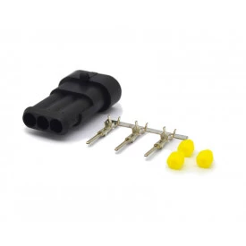 Conector Selado Automotivo 3 Vias Macho - LW-66501S0331