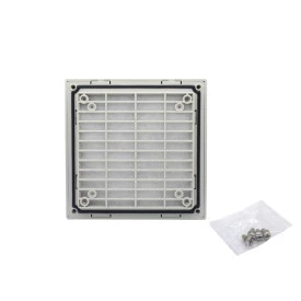 Grelha Plástica com Filtro para Ventilador 120x120mm - MOD-803