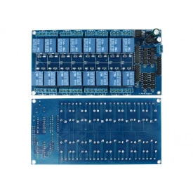 Módulo Relé Driver 16 Canais DC 12V Compatível com Arduino