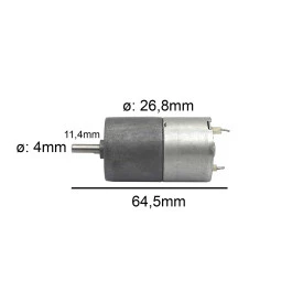 Motor com Redução 6V 83 RPM Cód. Motor 08.B