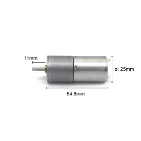 Motor com Redução 12V 75 RPM Cód. Motor 13.B