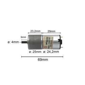 Motor com Redução 5V 193 RPM - AK280/1.1PF5R193SC - Cód. Motor 53.B