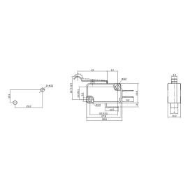 Chave Micro Switch com Alavanca de 27mm SPDT Liga-(Liga) 10A 125/250Vac - MSW-04 - Jietong
