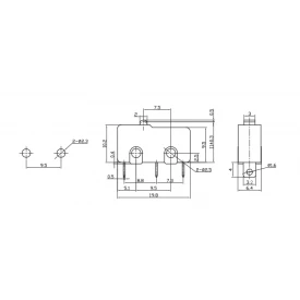 Chave Micro Switch SPDT ON-(ON) 3A 125/250VAC - MSW-11B - Jietong