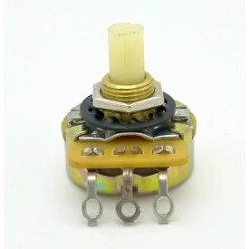 Potenciômetro CTS 24mm  LOG  - eixo plástico estriado com 9mm