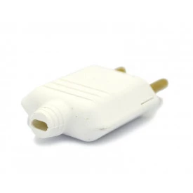 Plug Tomada Desmontável A/C Branco 2P 10A/250V - PLD1-2 - Margirius 
