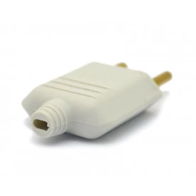 Plug Tomada Desmontável A/C Cinza 2P 10A/250V - PLD1-2 - Margirus
