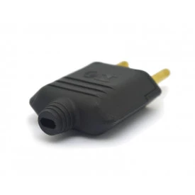 Plug Tomada Desmontável A/C Preto 2P 10A/250V - PLD1-2 - Margirus