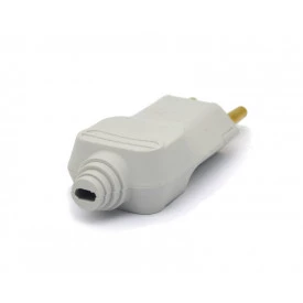 Plug Tomada 2P+T 20A/250V Cinza - PLD2-3 - Margirius
